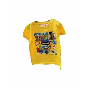 Tricou Model Little Monster - Bumbac - Baieti - Maneca scurta - Multicolor imagine
