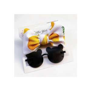 Set bentita si ochelari de soare Model AL 17378 Mouse - Fete - 12-18 luni - Multicolor imagine