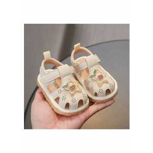 Sandale Cu Piuitoare - Model Star - Piele ecologica - Velcro - Fete imagine