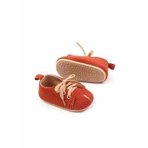 Pantofi Casual - Textil - Tip Reiat - Baieti - Siret - Caramiziu imagine