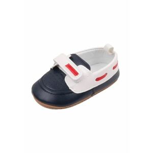 Pantofi Tip Mocasini - Elegant - Piele ecologica - Baieti - Velcro - Multicolor imagine