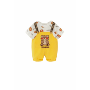 Costumas Cu Salopeta - Cool Bears - Baieti - Maneca scurta - Multicolor imagine