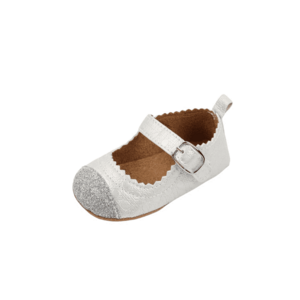 Pantofi Cu Sclipici - Elegant - Piele ecologica - Fete - Argintiu imagine