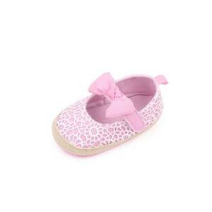 Pantofi Cu Danteluta Alba - Casual - Textil - Fete - Velcro - Roz imagine