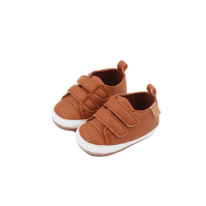 Pantofi Cu Barete Cu Arici - Elegant - Piele ecologica - Baieti - Velcro - Maro imagine