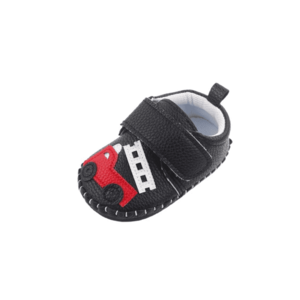 Pantofi Model Masinuta - Elegant - Piele ecologica - Baieti - Negru imagine