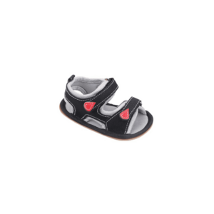 Sandale Cu Barete Ajustabile - Casual - Piele ecologica - Baieti - Negru imagine