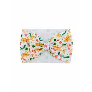 Bentita lata Model 23 AL 17910 cu fundita cu imprimeu - Fete - Textil - 6-12 luni - Multicolor imagine