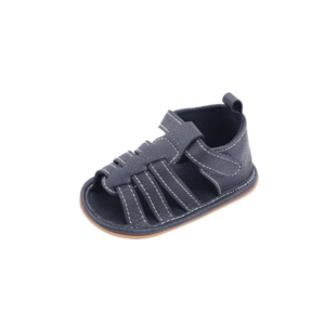 Sandale Cu Barete - Inchise La Spate - Piele ecologica - Casual - Baieti - Bleumarin imagine