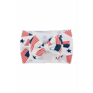 Bentita lata Model 19 AL 17729 cu fundita cu imprimeu - Fete - Textil - 6-12 luni - Multicolor imagine