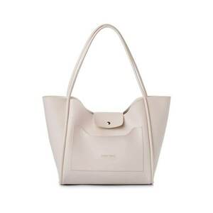 Geanta shopper din piele ecologica - Crem imagine