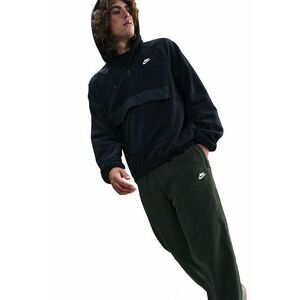 Pantaloni de trening din material fleece cu talie ajustabila Club - Alb/Verde inchis imagine