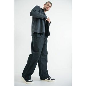 Pantaloni baggy din bumbac - Negru imagine