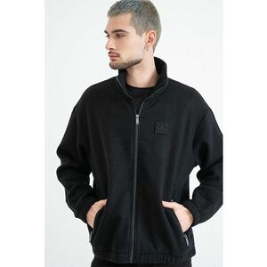 Bluza de trening din amesstec de lana cu fermoar - Negru imagine