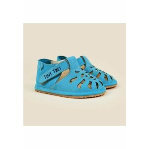 Sandale Barefoot din piele naturala - Jasper - Albastru - Albastru imagine