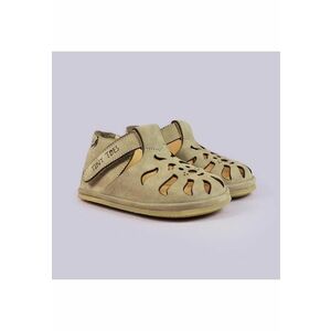 Sandale Barefoot din piele naturala - Tally - Bej - Bej imagine