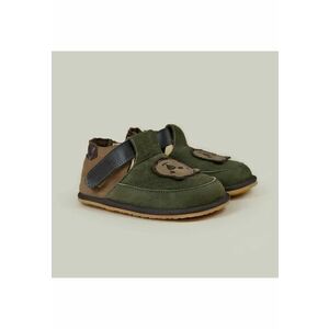 Pantofi Barefoot din piele naturala - Barney - Verde - Verde imagine