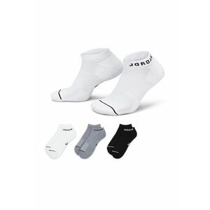 Set de sosete unisex cu logo Jordan - 3 perechi - Alb/Negru/Gri melange imagine