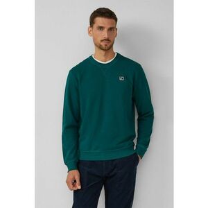 Bluza de trening regular-fit cu aplicatie logo - Verde inchis imagine