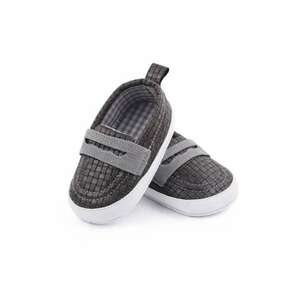 Pantofi Tip Mocasini - Casual - Piele ecologica - Baieti - Fara inchidere - Gri imagine