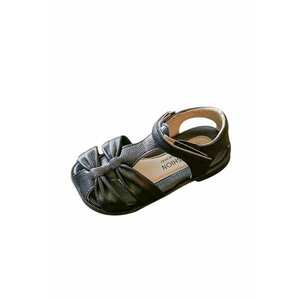 Sandale Model Arya - Uni - Casual - Piele ecologica - Fete - Negru imagine