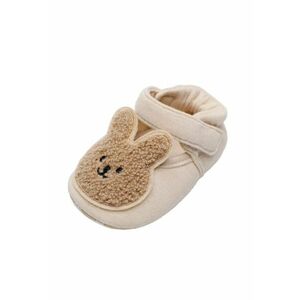 Pantofi Model Iepuras - Textil - Fete - Velcro - Crem imagine