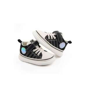 Tenisi Peste Glezna - Casual - Textil - Baieti - Fete - Siret - Alb - Negru imagine