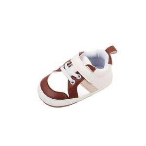 Pantofi Sport Model Stock - Piele ecologica - Baieti - Siret - Velcro - Multicolor imagine
