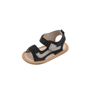 Sandale Pentru Baietei - Uni - Casual - Piele ecologica - Gri/ Negru imagine