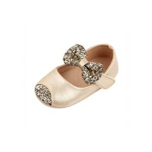 Pantofi Cu Sclipici - Elegant - Piele ecologica - Fete - Velcro - Auriu imagine