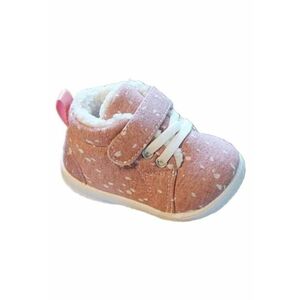 Pantofi Imblaniti - Model Cu Picatele - Textil - Fete - Velcro - Roz imagine