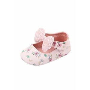 Pantofi Cu Floricele Si Fundita - Elegant - Fete - Velcro - Multicolor imagine