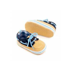 Pantofi tip mocasini Model AL 19662 - Pentru bebelusi - Textil - Baieti - 6-9 luni - Multicolor - imagine