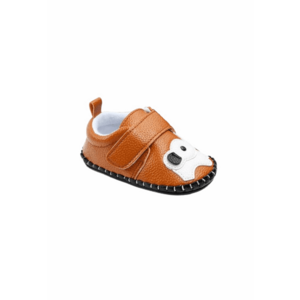 Pantofi Pentru Baieti - Model Elefantel - Elegant - Piele ecologica - Velcro - Maro imagine
