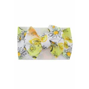 Bentita lata Model 16 AL 18009 cu fundita cu imprimeu - Fete - Textil - 6-12 luni - Multicolor imagine