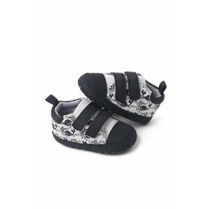 Pantofi sport Model AL 19471 Whale - Textil - Baieti - Gri cu negru - Multicolor imagine