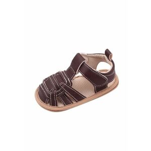 Sandale Model Kevin - Uni - Casual - Piele ecologica - Baieti - Maro imagine