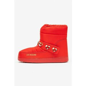 Cizme de iarna slip-on - Rosu/Auriu imagine