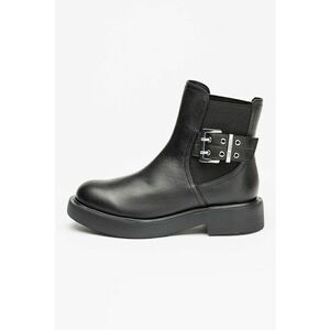 Ghete Chelsea din piele - Negru imagine