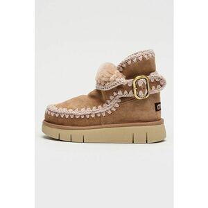 Ghete slip-on din piele intoarsa Bounce - Maro deschis/Alb murdar imagine