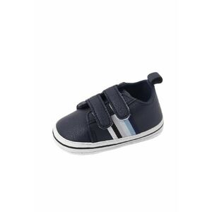 Pantofi Sport Model Snoozy - Piele ecologica - Baieti - Velcro - Bleumarin imagine