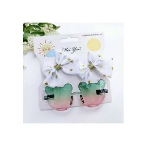 Set clame si ochelari de soare Model AL 17309 Mouse - Fete - Multicolor - Multicolor imagine