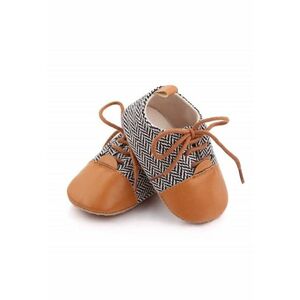 Pantofi eleganti Model AL 19976 ZigZag - Pentru bebelusi - Textil - Baieti - Multicolor - Multicolor imagine