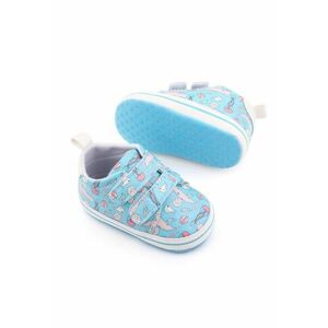 Pantofi sport Model AL 16319 animalute marine - pentru bebelusi - Piele ecologica - Bleu - Albastru azur imagine