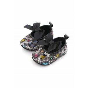 Pantofi Cu Strasuri Colorate - Model Leopard - Elegant - Textil - Fete - Fara inchidere - Multicolor - Multicolor imagine