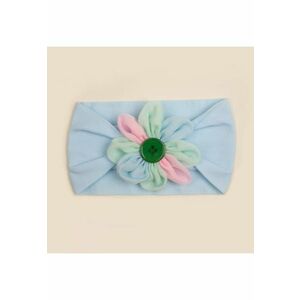 Bentita lata Model AL 18092 cu petale colorate - Textil - Fete - 0-12 luni - Bleu imagine