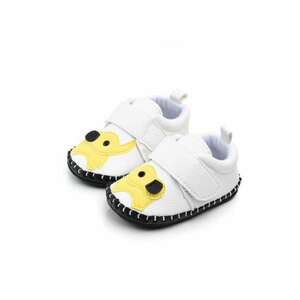 Pantofi Model Elefantel - Velcro - Elegant - Piele ecologica - Baieti - Alb imagine