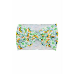Bentita lata Model 13 AL 17729 cu fundita cu imprimeu - Fete - Textil - 6-12 luni - Multicolor imagine