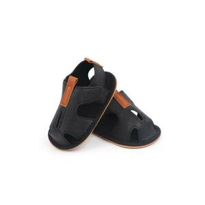 Sandale Model AL Kant - Piele ecologica - Baieti - Negru - 3-6 luni imagine