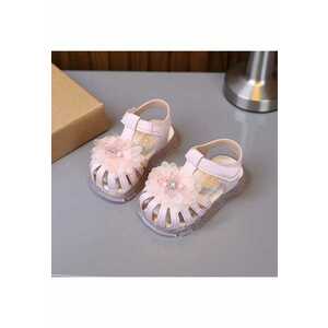 Sandale Model AL cu flori 3D - Piele ecologica - Fete imagine